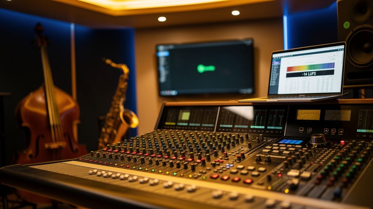 LUFS für Spotify 2026: Alles über Lautstärke-Normalisierung, Algorithmen und optimale Mastering-Strategien für Jazz-Musiker